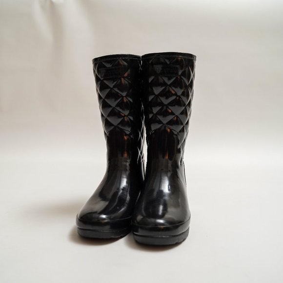 Hunter Shoes - Hunter Refined Quilted Gloss Rain Boots NWOT